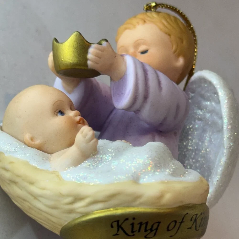 Ashton-Drake Nativity Angels “Eternal Light & Sweet Baby Jesus” – Set of 2